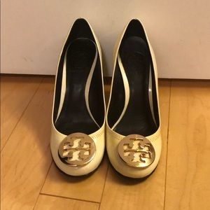 Tory Burch cream colored heels